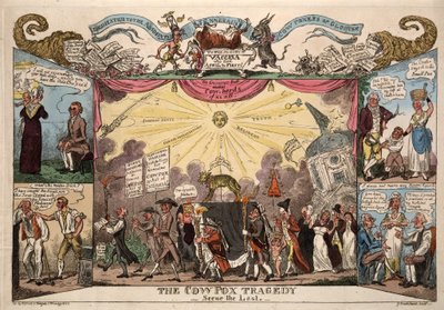 The Cow Pox Tragedy - Scene The Last by George Cruikshank